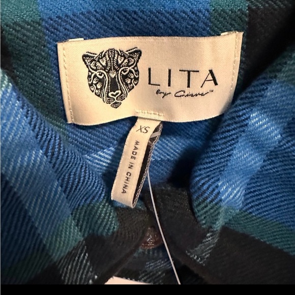 BNWT Lita by Ciara Revolve 100% cotton button down plaid - $198 (various sizes) - Picture 9 of 10